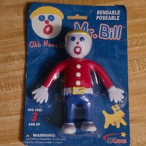 Mr. Bill Bendable Action Figure - Red, Blue, and Yellow